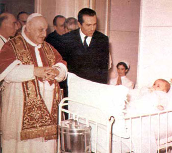  Visita all'ospedale romano «Bambin Gesù» - Natale 1958 