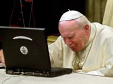  Papa Giovanni Paolo II al PC 